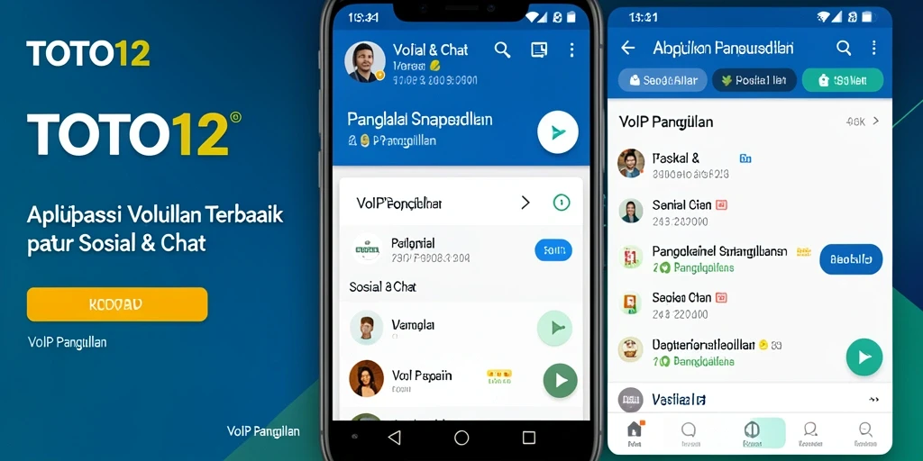 Tampilan antarmuka aplikasi TOTO12 untuk panggilan VoIP yang intuitif.